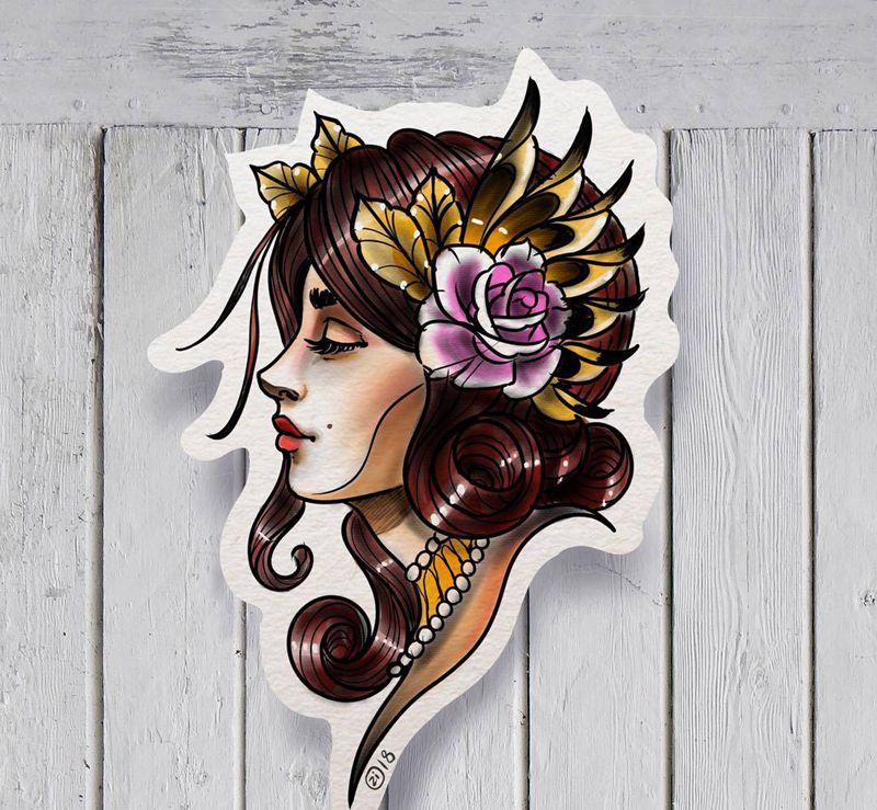 new school纹身图片_手臂腿部New School纹身图案