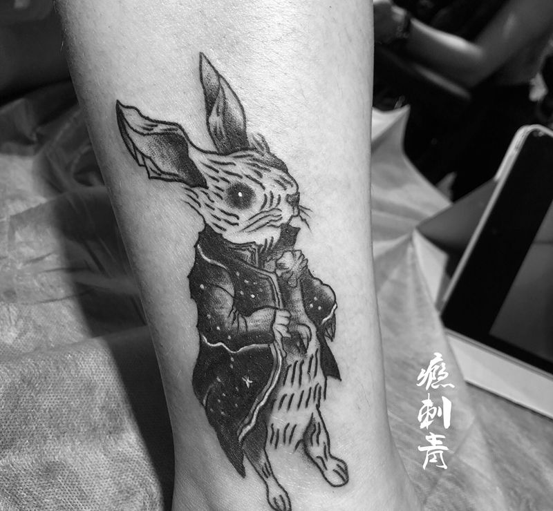 覆盖纹身图片_腿部纹身图案