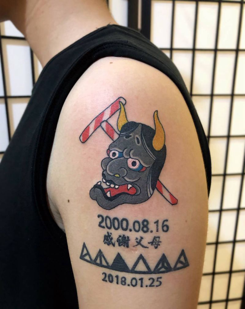 般若纹身图片_老传统纹身图案