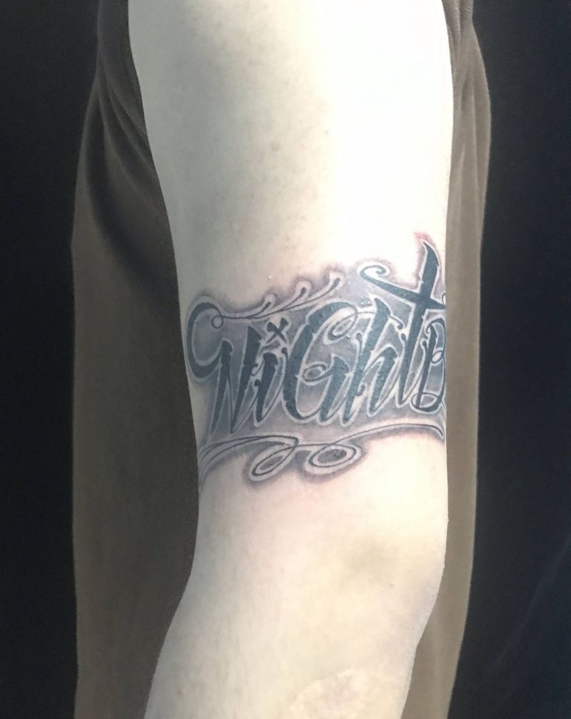 私人订制花体纹身图片_手臂纹身图案