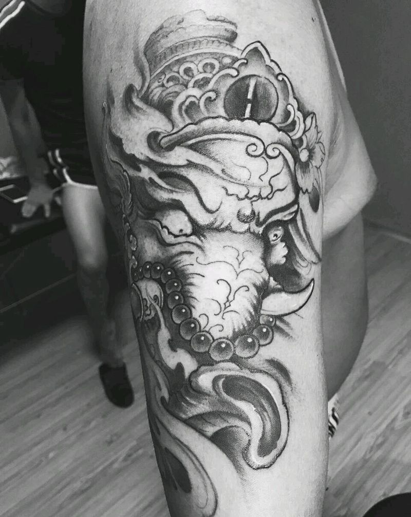 象神纹身图片