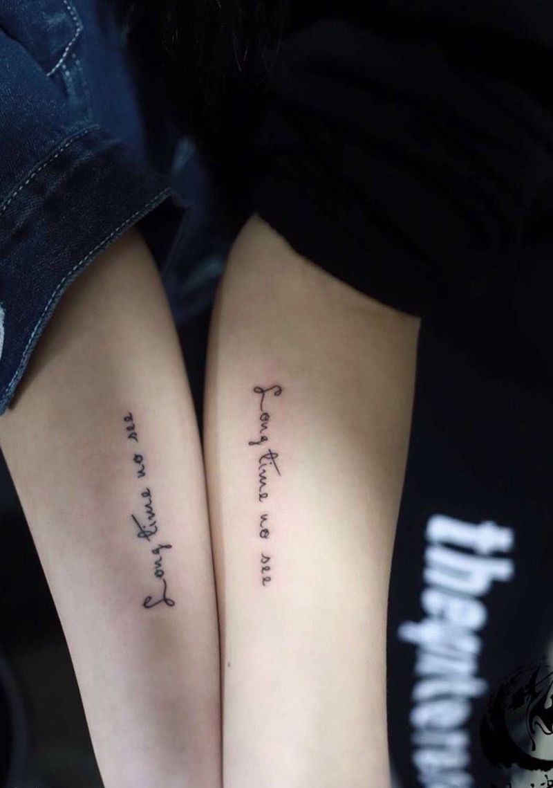 英文纹身图片_成品手臂传统清新字符简约线条英文纹身图案