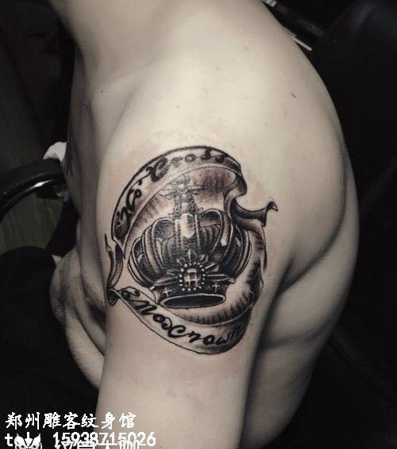 皇冠纹身图片_成品手臂欧美静物郑州纹身图案