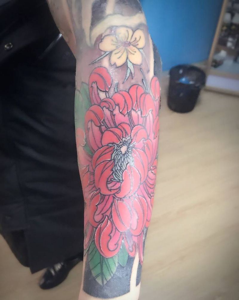 花臂一部分纹身图片
