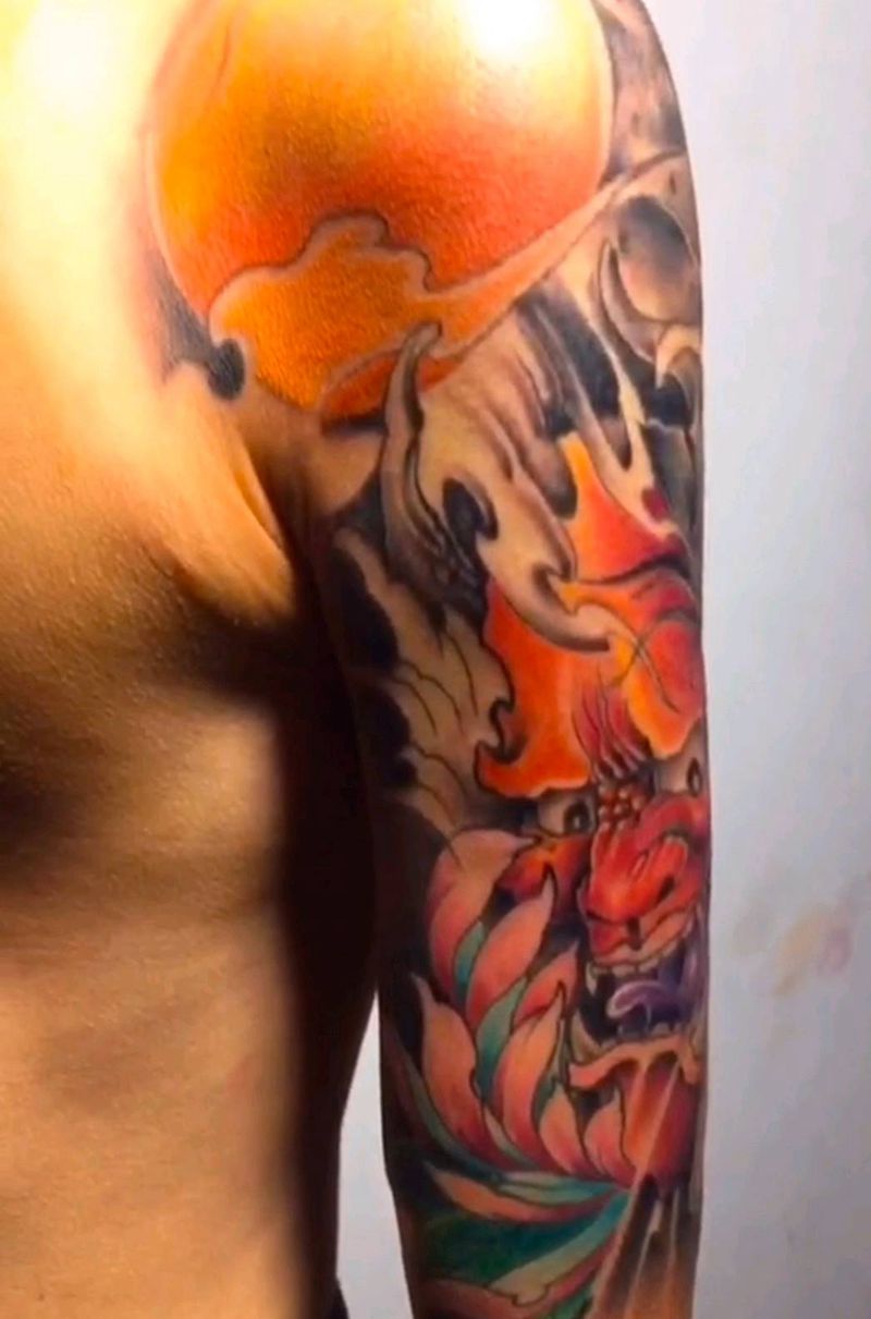 修改上色纹身图片_手臂纹身图案