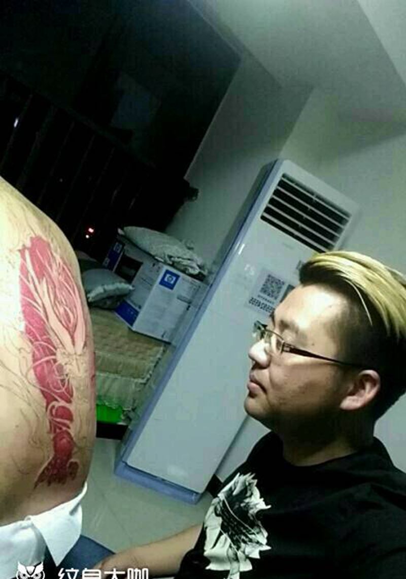 工作中，纹身图片