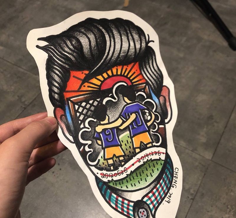 old school遮盖纹身图片_手臂Old School纹身图案