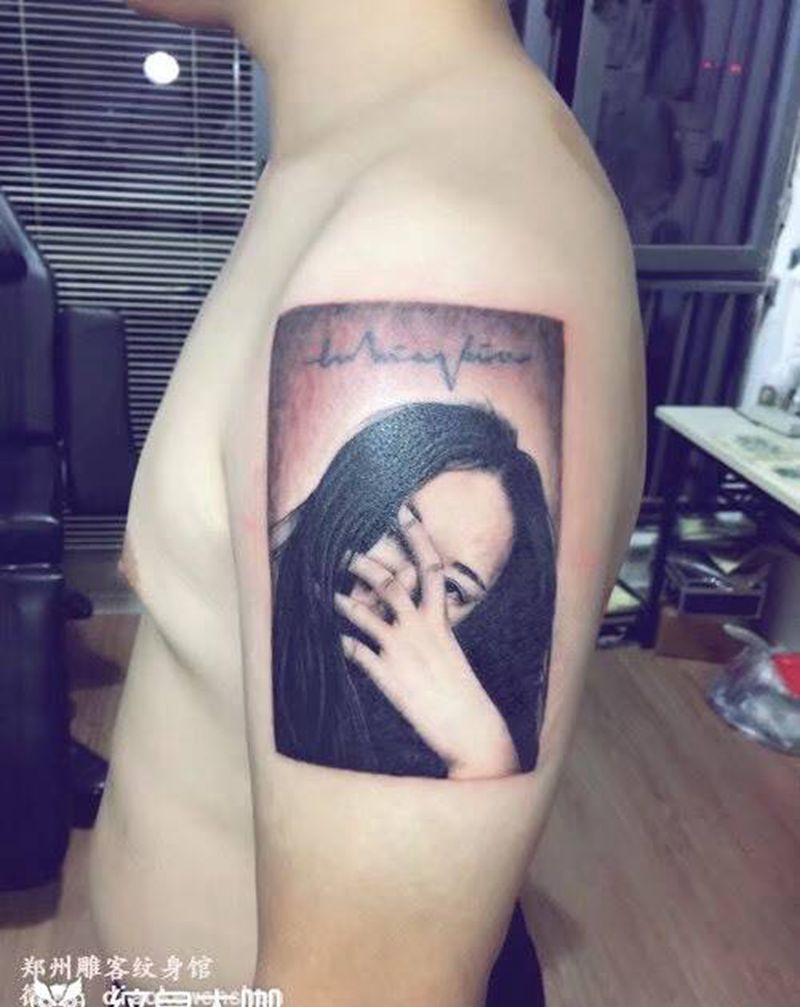 人物肖像纹身图片_欧美写实纹身图案