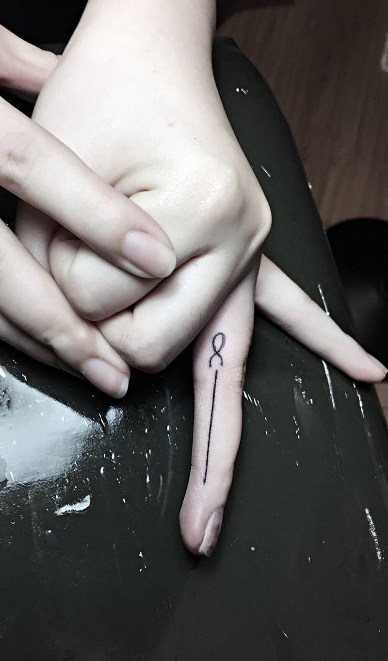 手指纹身图片_成品手部传统字符培训郑州人体穿孔纹身图案