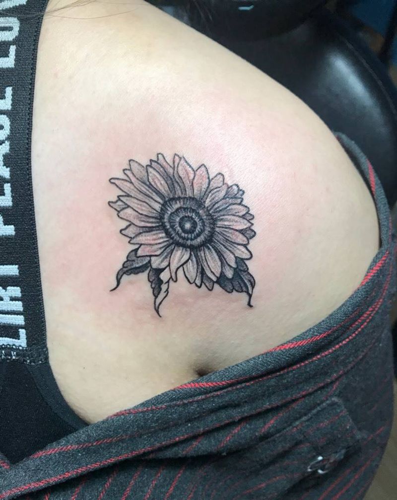向日葵纹身图片