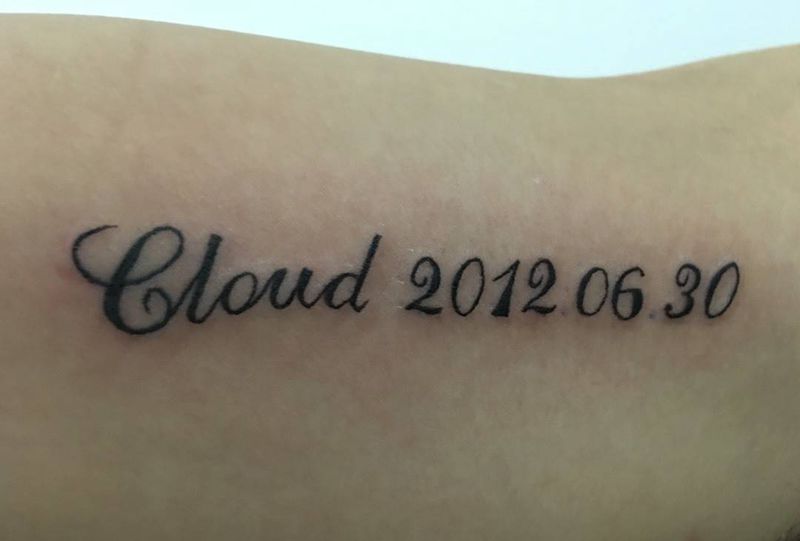 花体英文纹身图片