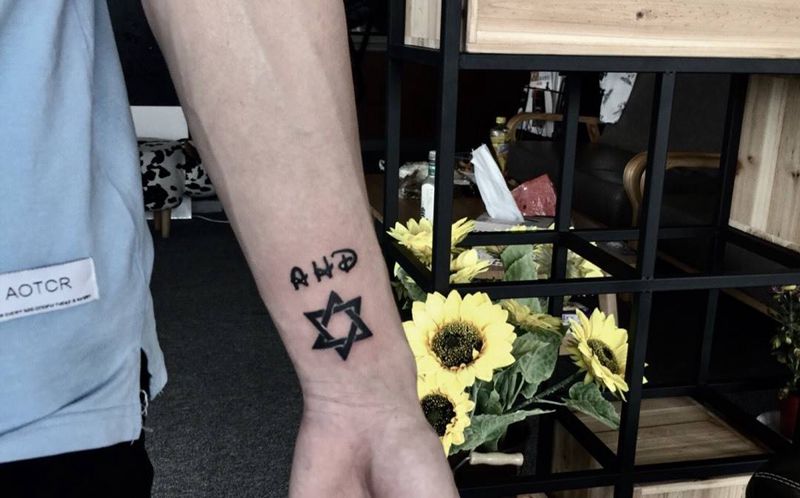 六芒星纹身图片