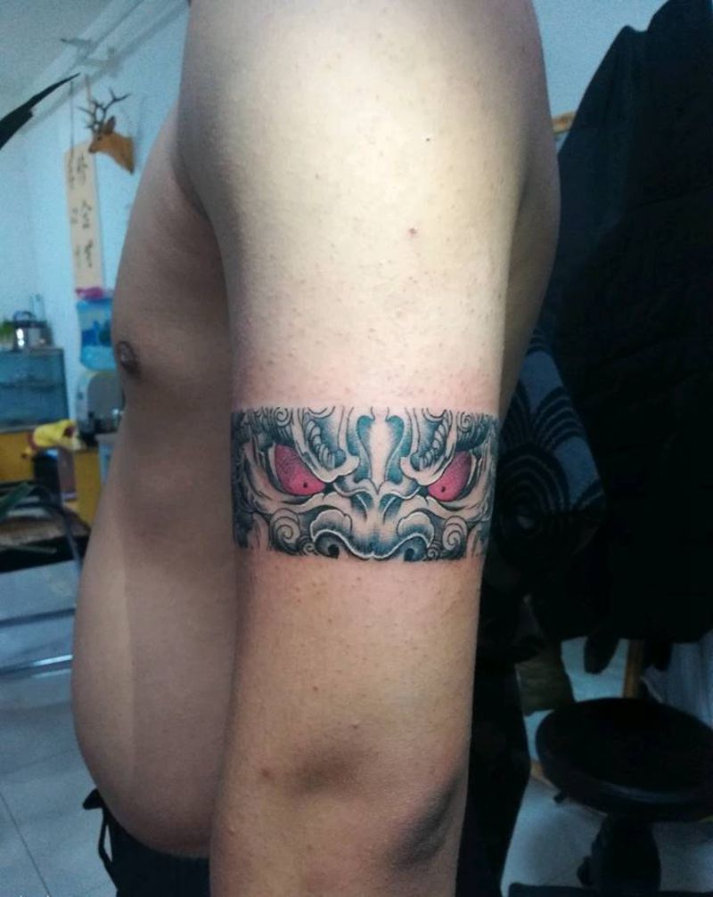 臂环纹身图片