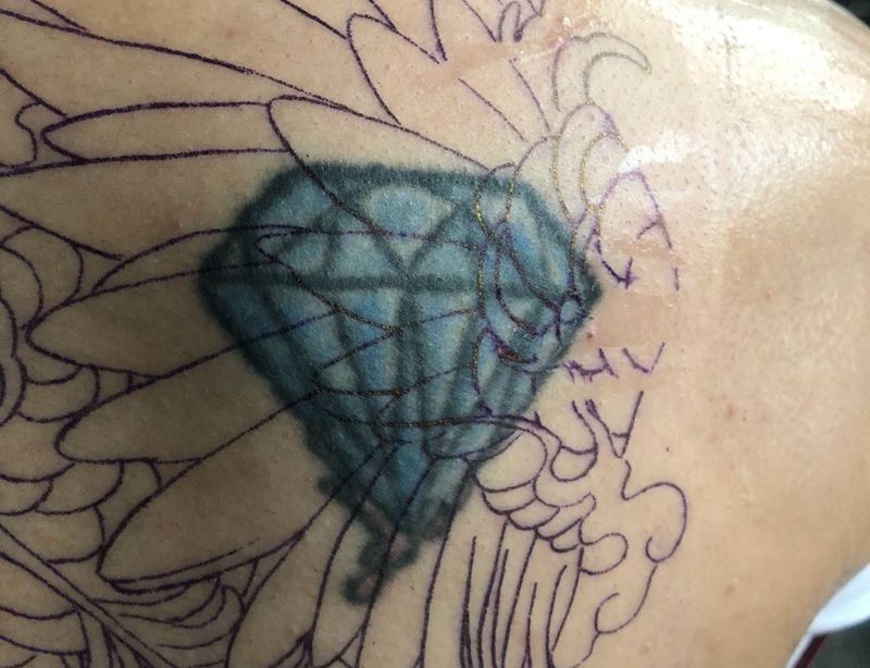 未完成纹身图片