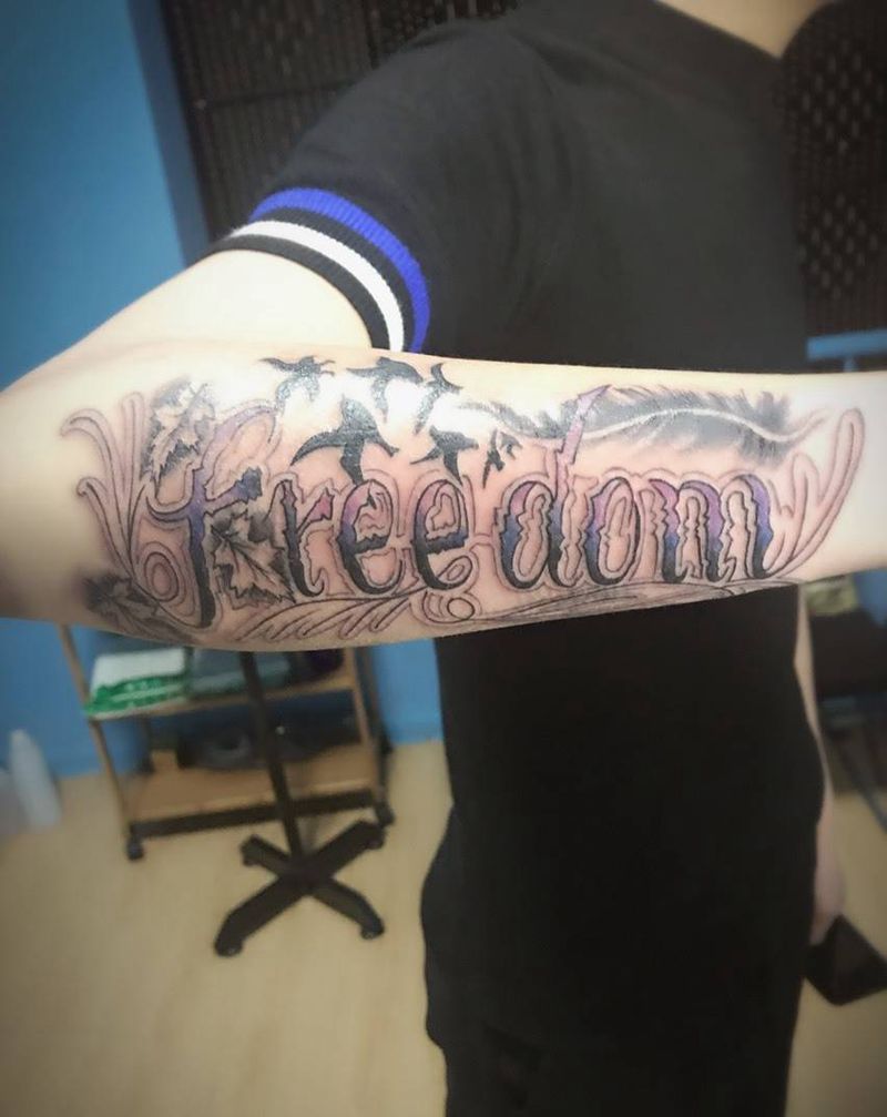 奇卡诺字体纹身图片