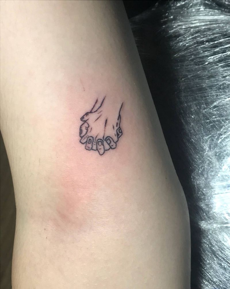 手拉手纹身图片