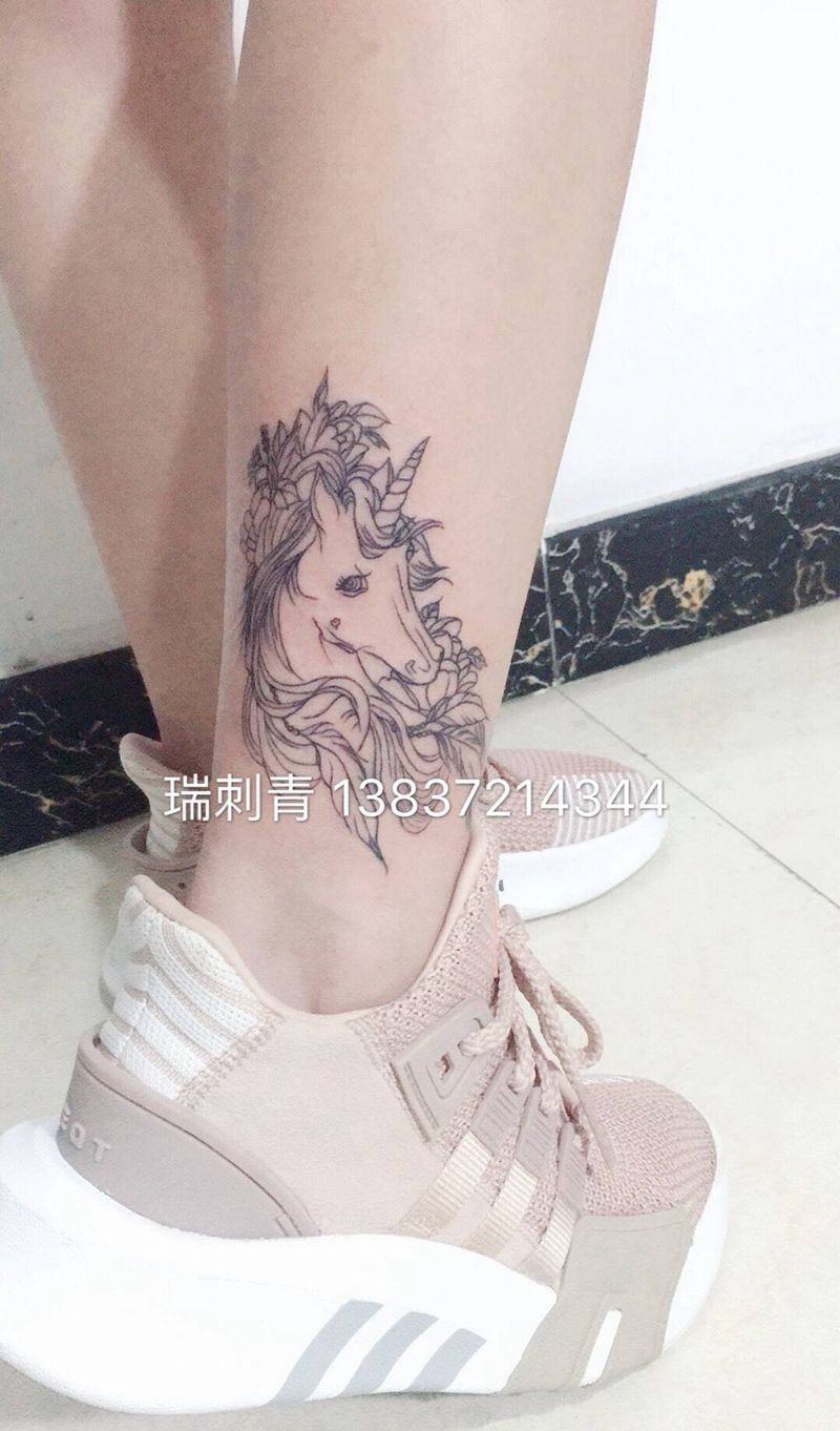 独角兽纹身图片