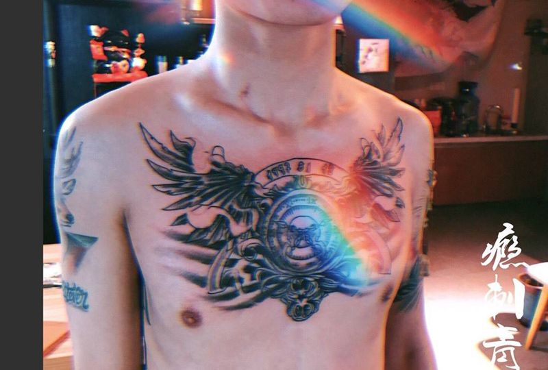 欧美图案纹身图片