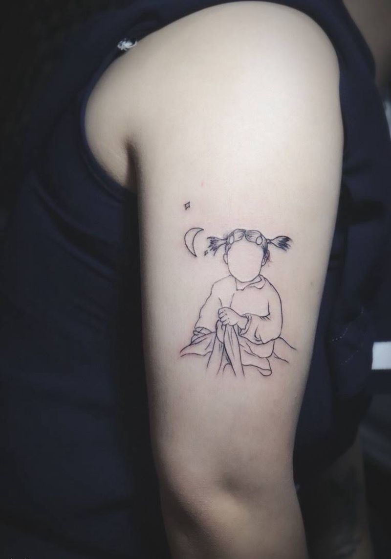 简笔画纹身图片