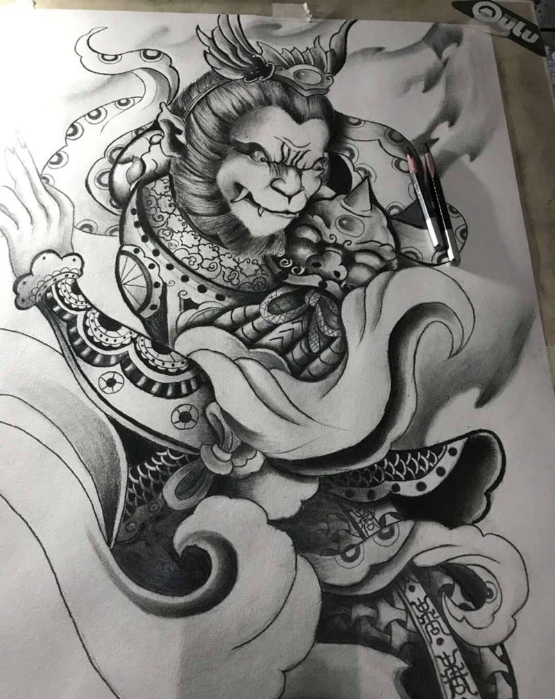 手绘手稿纹身图片