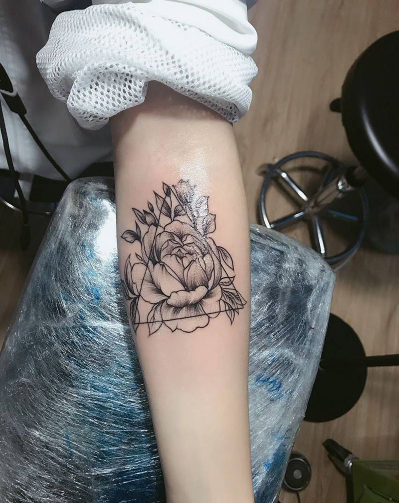 素花，姐妹花纹身图片