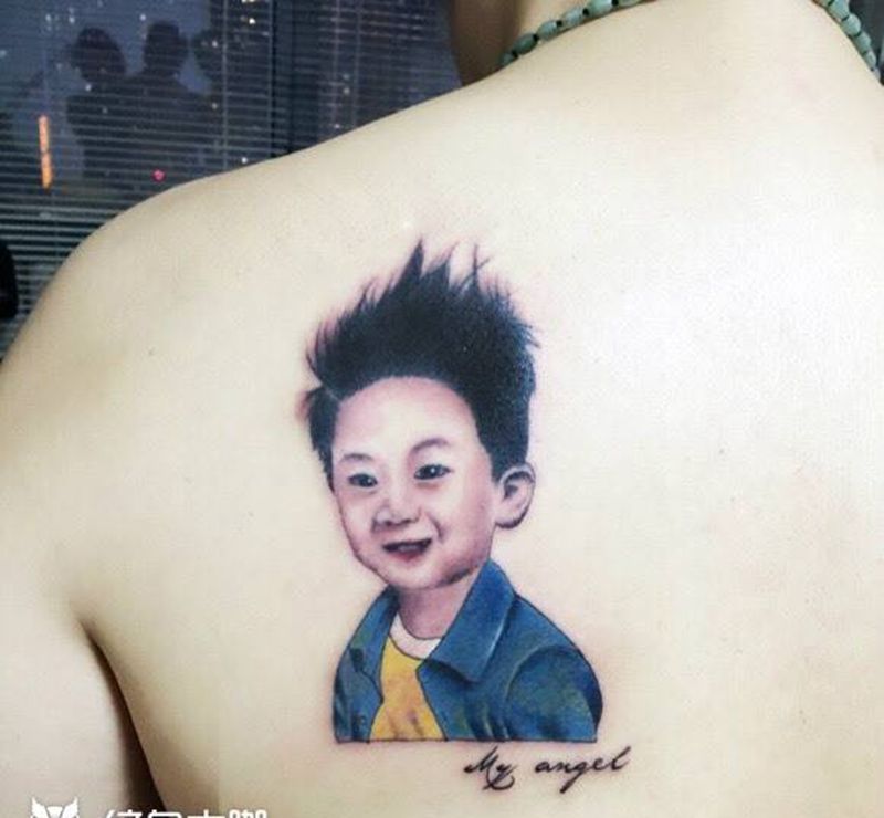 人物肖像纹身图片_成品手臂肖像人物郑州纹身图案