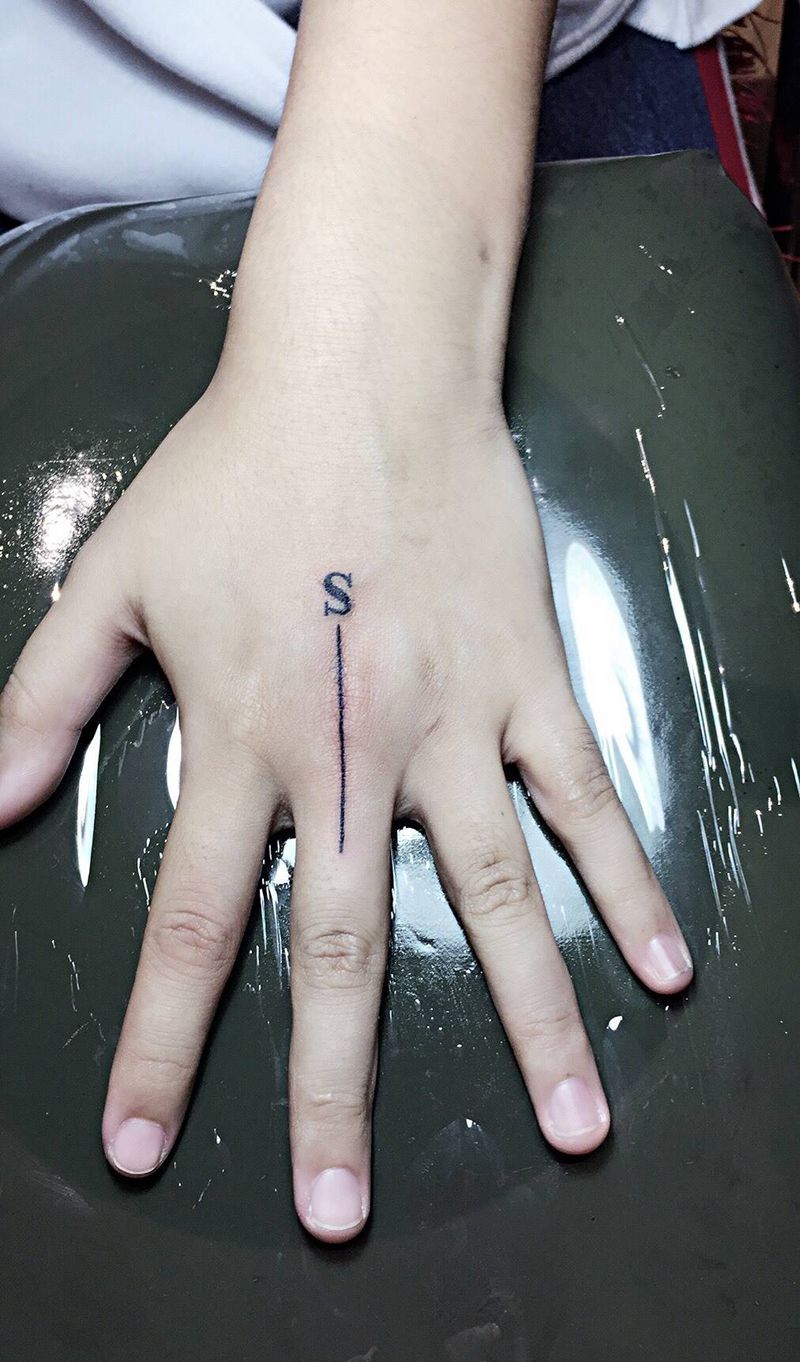 手指纹身纹身图片_成品手部传统字符郑州培训人体穿孔纹身图案