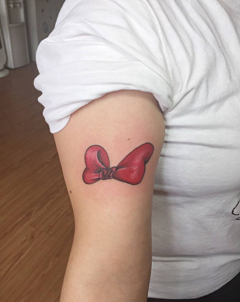 蝴蝶结纹身图片