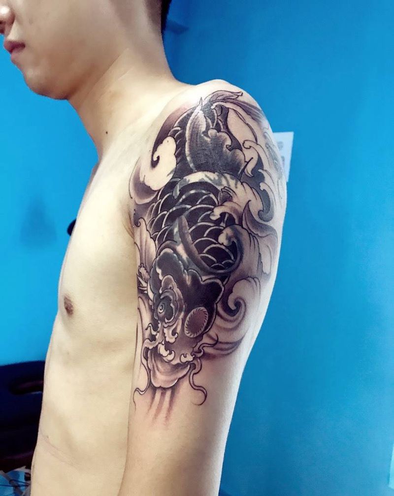 遮盖前后图纹身图片