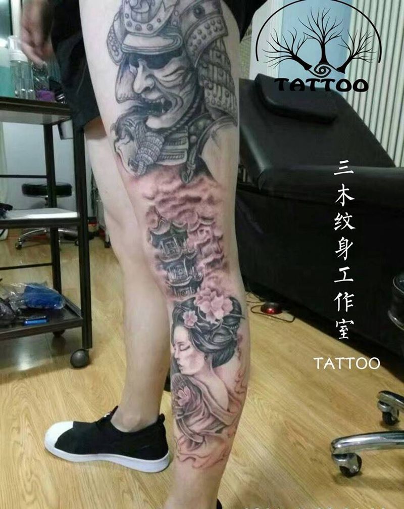 未完成纹身图片