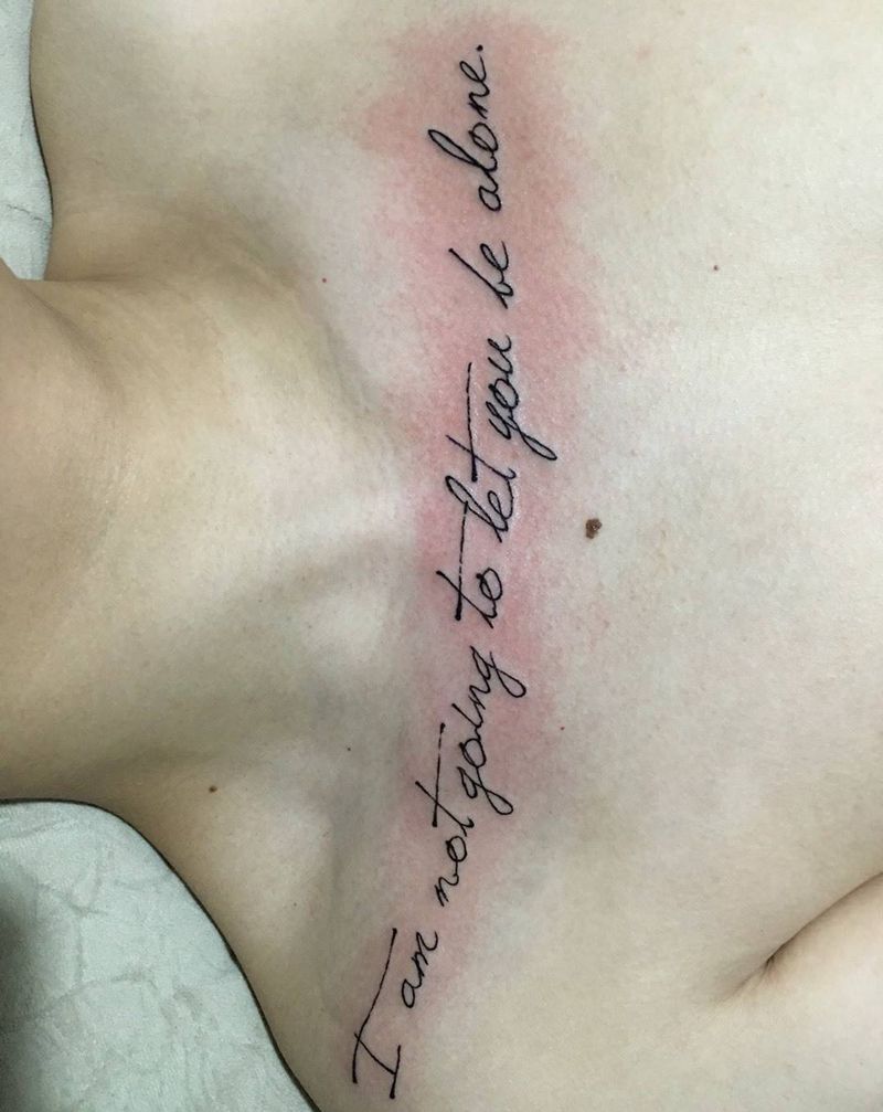 我不会再让你孤单纹身图片