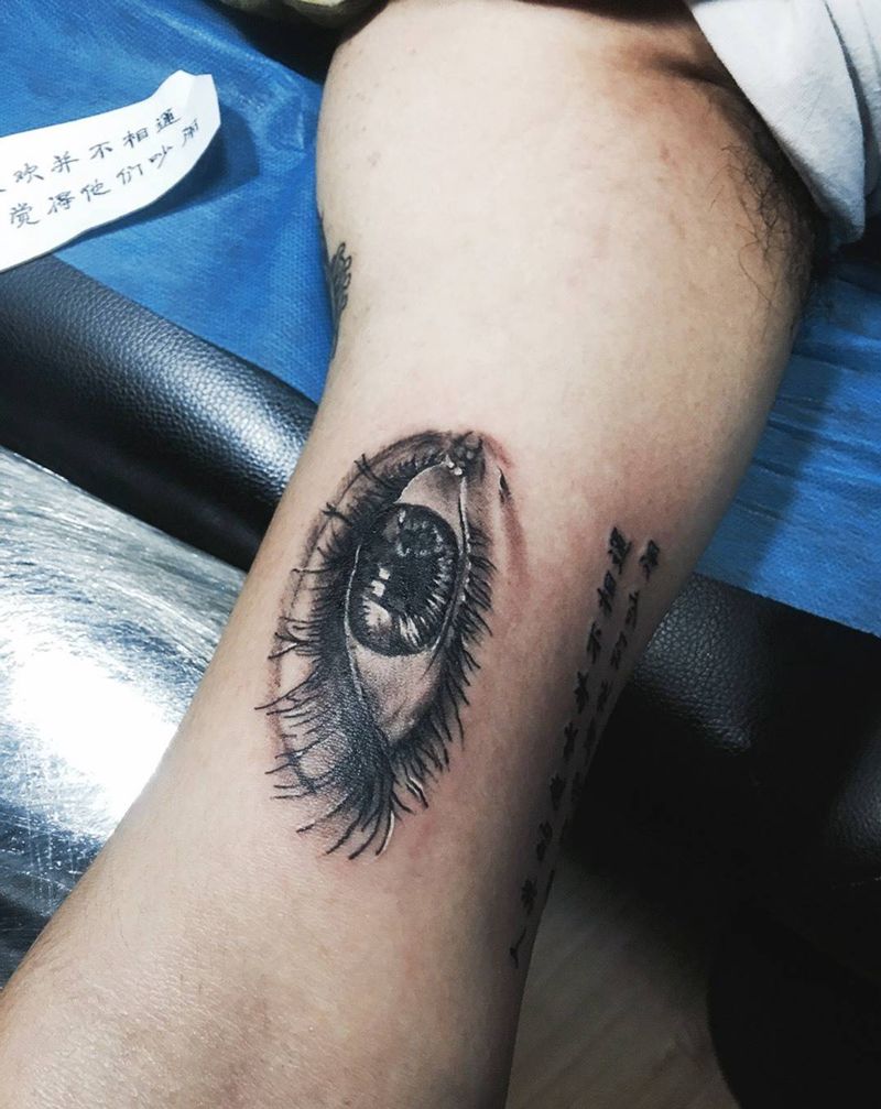 眼睛纹身图片