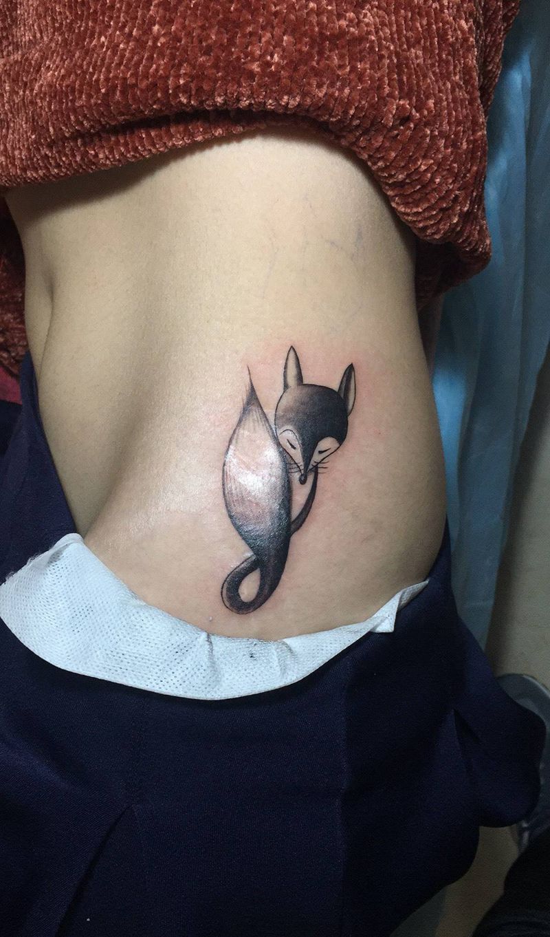 小狐狸纹身图片