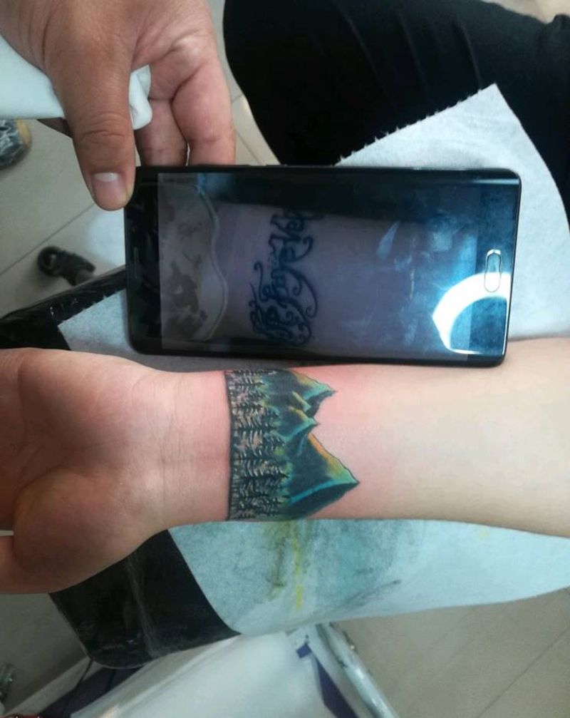 暴力遮盖纹身图片