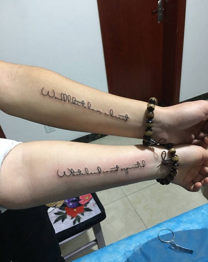 情侣英文纹身图片