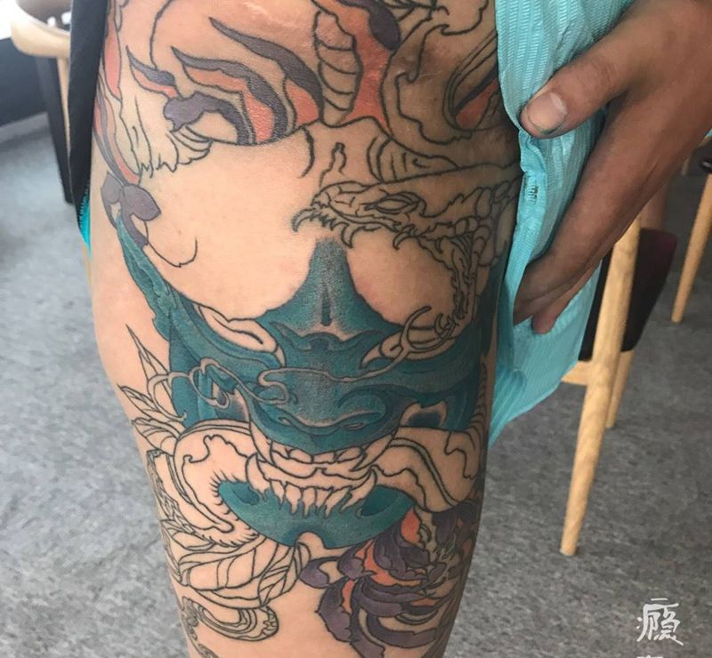 未完成纹身图片