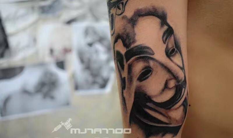 v字仇杀队纹身图片