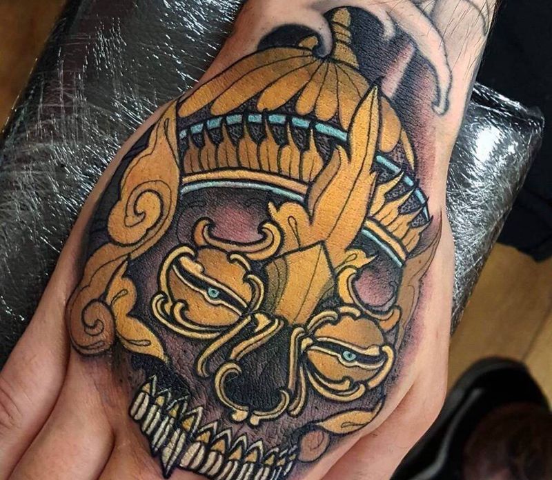 嘎巴拉纹身图片