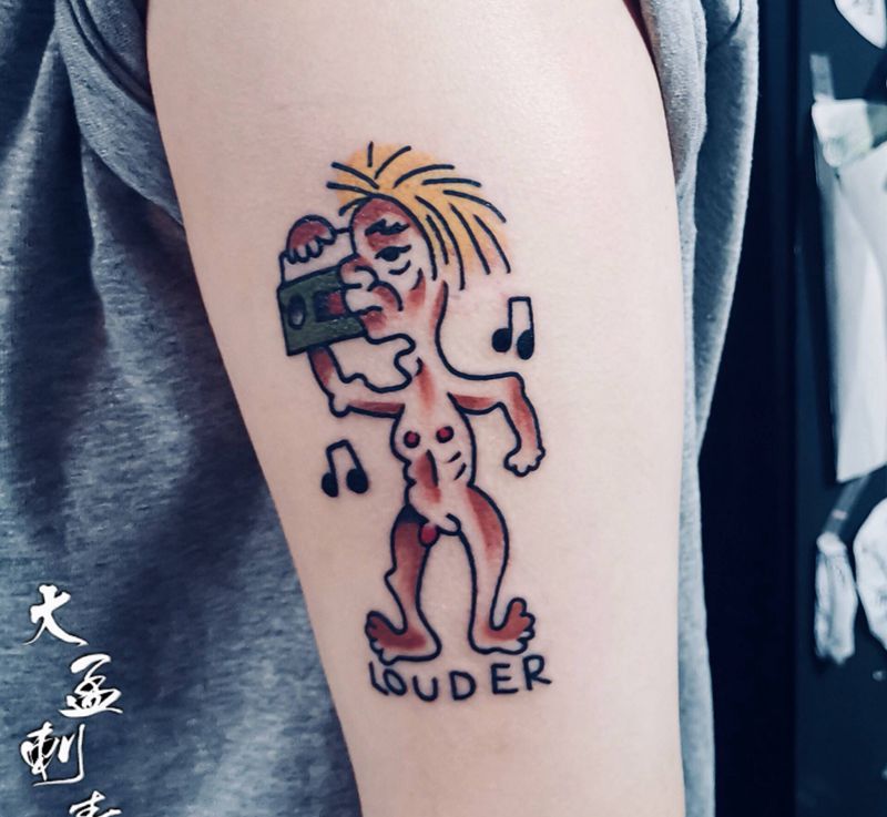 school小图纹身图片_手臂Old School纹身图案