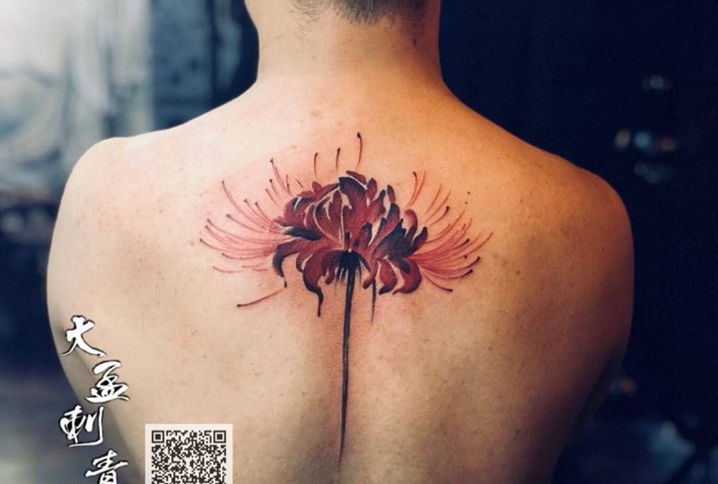 彼岸花纹身图片_成品原创纹身图案