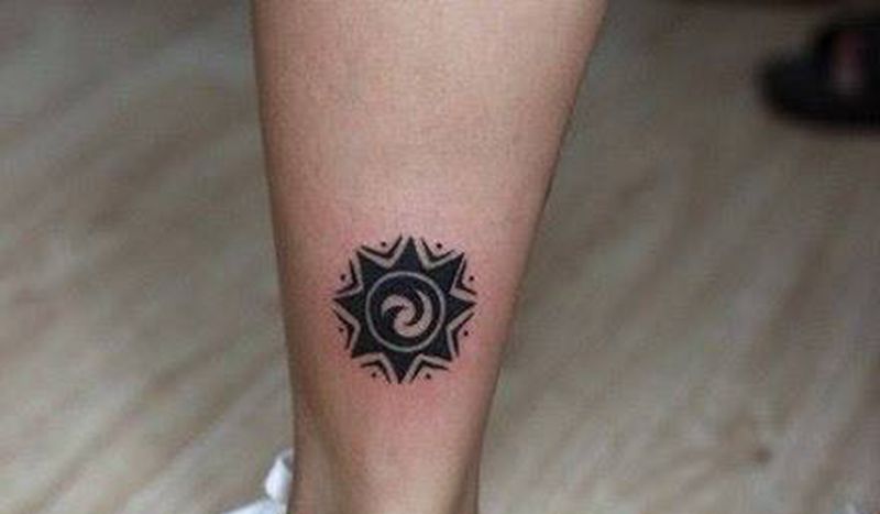 太阳图腾纹身图片