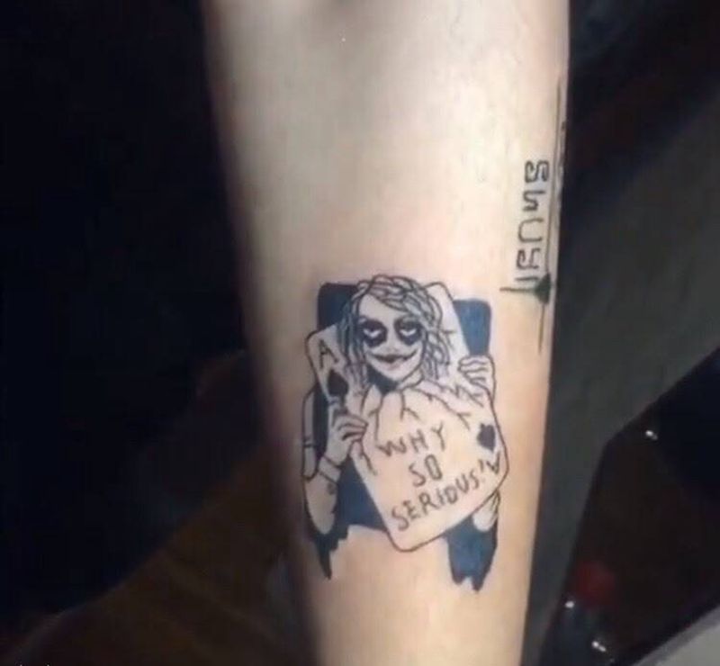 暗黑小丑纹身图片