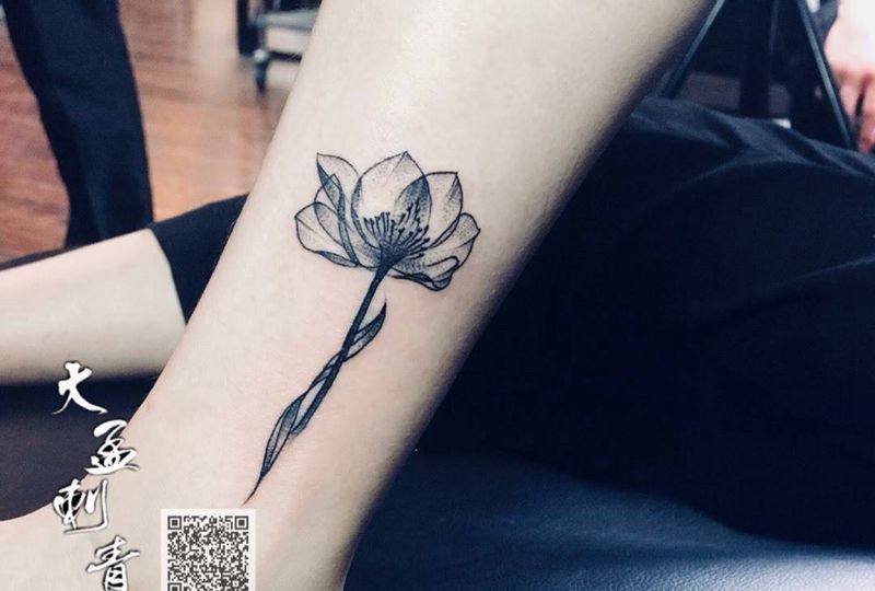 脚环小清新纹身图片_成品原创清新纹身图案