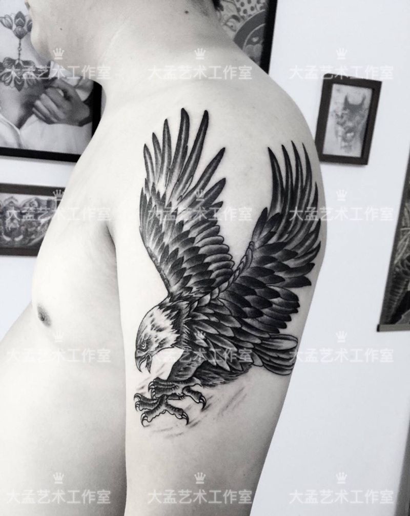 鹰纹身图片