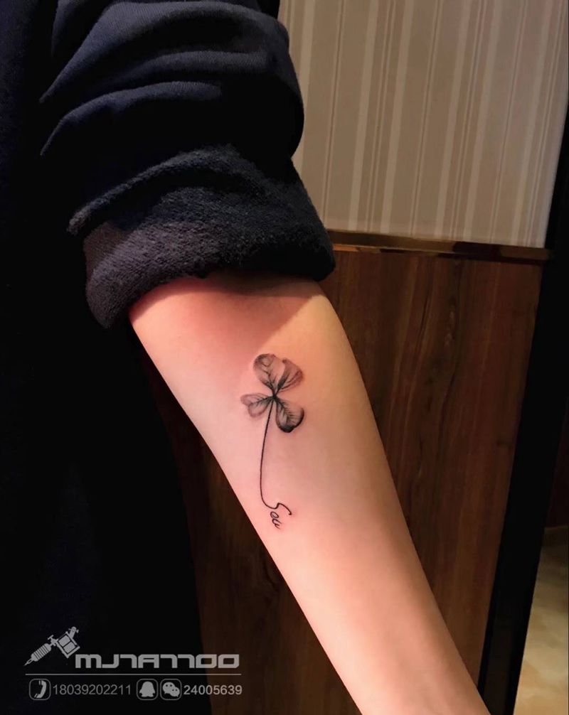 四叶草纹身图片