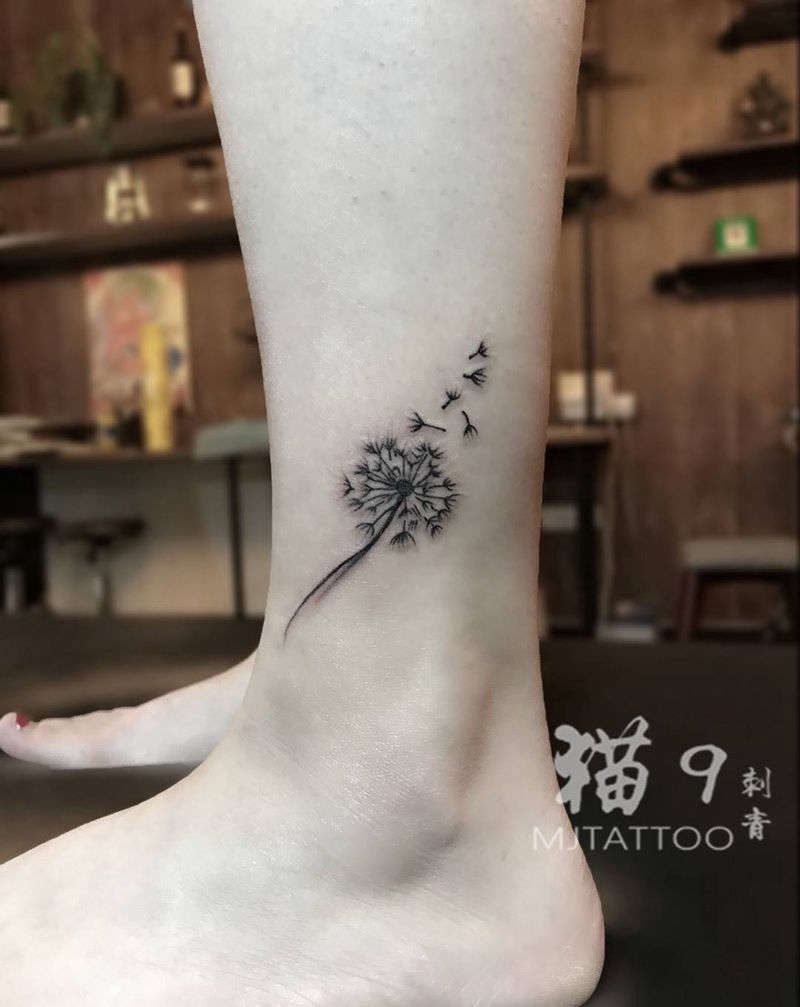 蒲公英纹身图片