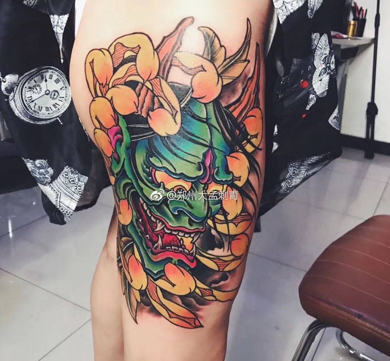 般若纹身图片_成品人物纹身图案