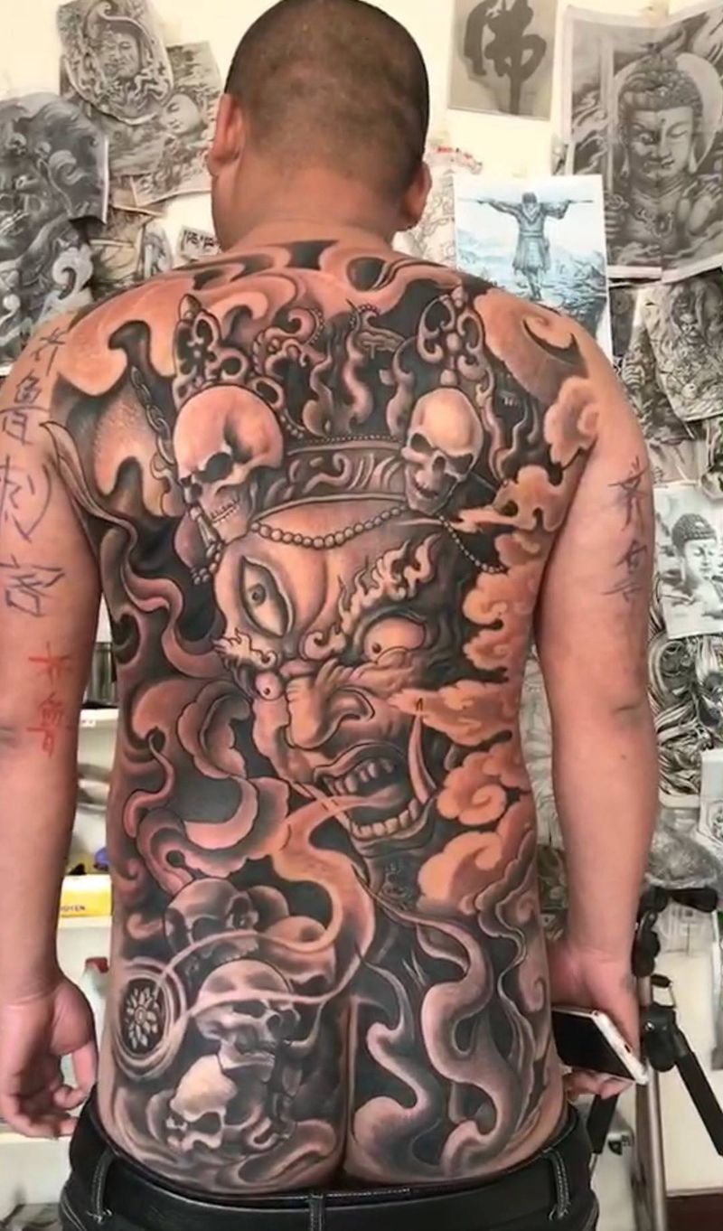 大黑天纹身图片