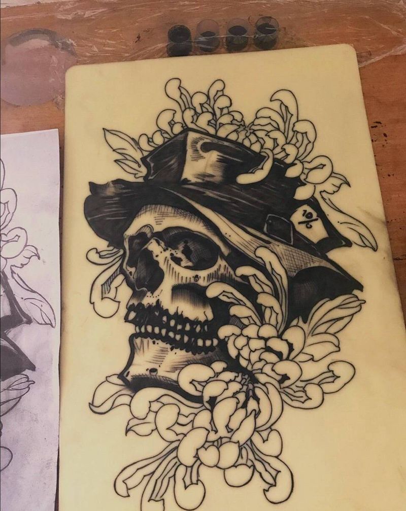 教学骷髅纹身图片