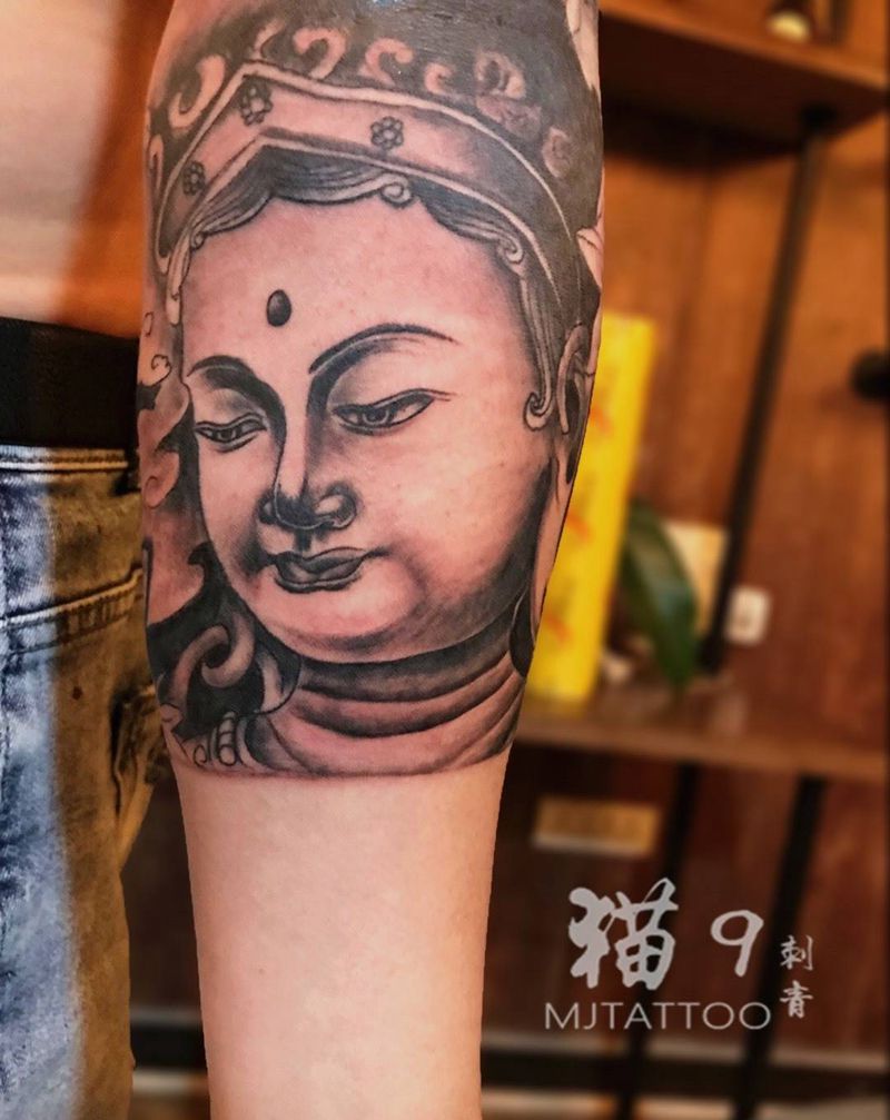 半黑臂，纹身图片